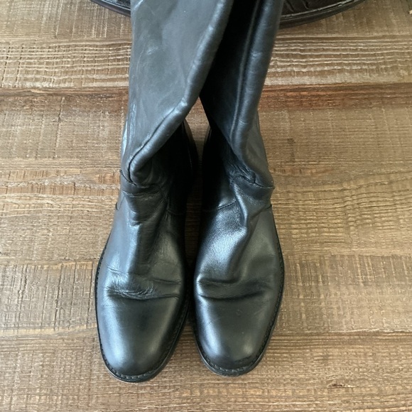 Coach Cheyenne Black Riding Equestrian Leather Boots 6.5 - Picture 5 of 7